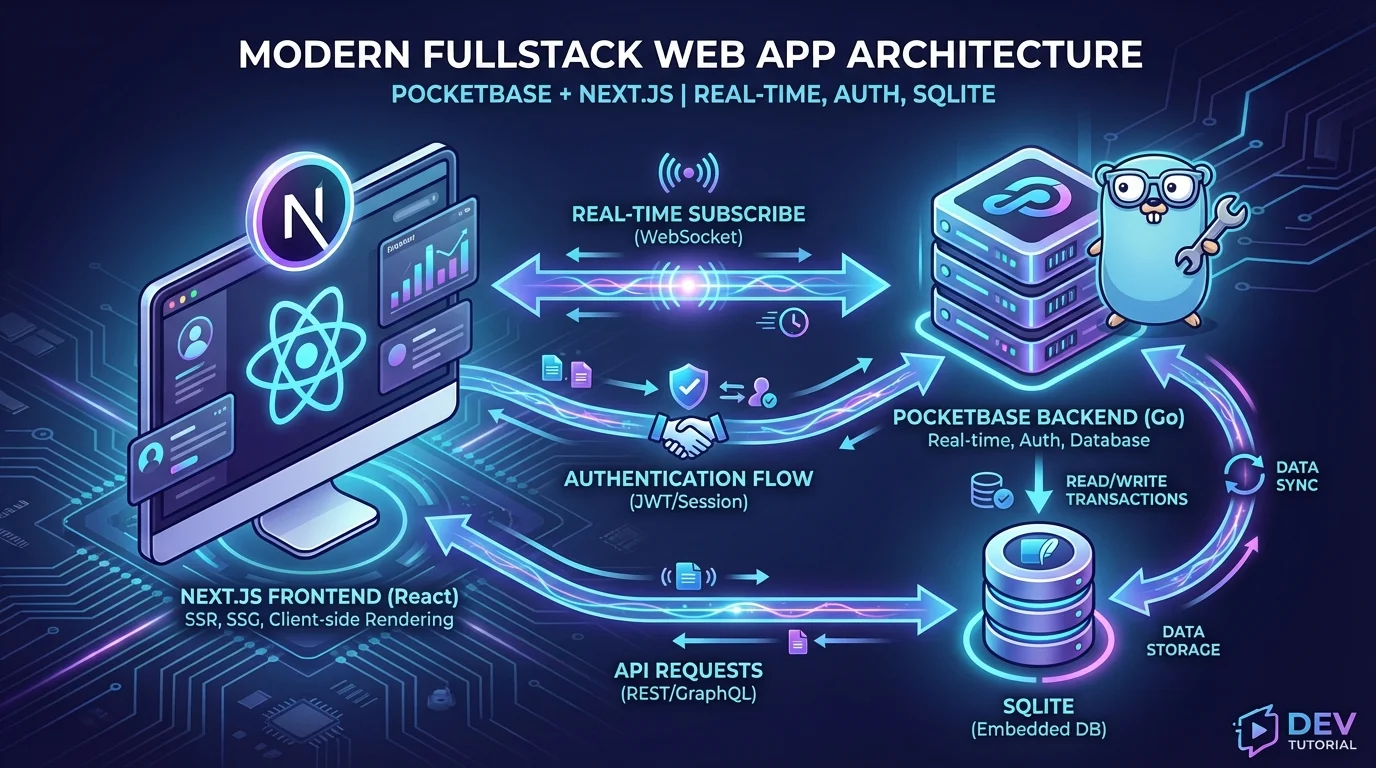 tutorial fullstack: react typescript + nodejs express... Créer une Application Fullstack avec PocketBase et Next.js en 2026